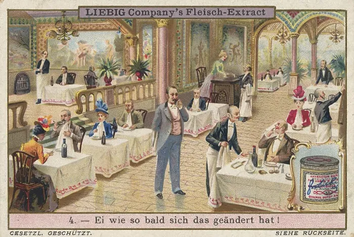 Framed Print : Belle Epoque Dining Room Print, circa 1900 Framed Print : Belle Epoque Dining Room Print, circa 1900