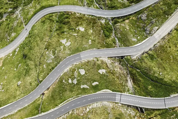 Framed Print : Furka Pass Aerial Print, Switzerland Framed Print : Furka Pass Aerial Print, Switzerland