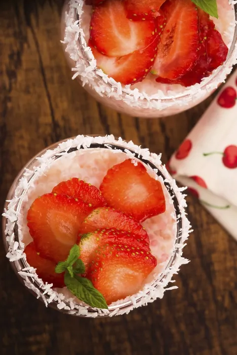 Framed Print : Strawberry over Tapioca and Jelly Print Framed Print : Strawberry over Tapioca and Jelly Print