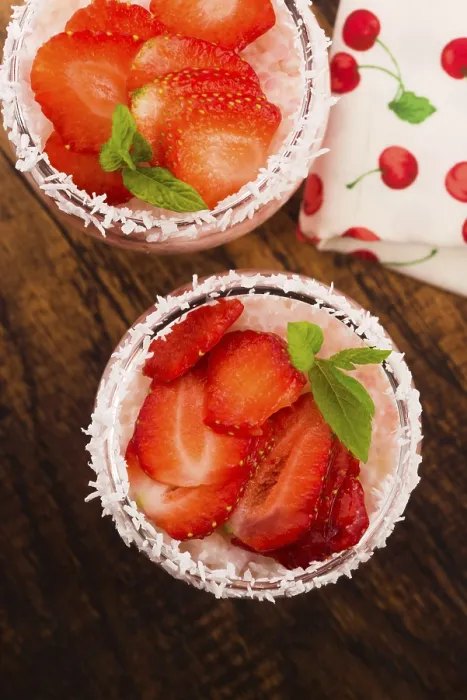 Framed Print : Strawberry over Tapioca and Jelly Print Framed Print : Strawberry over Tapioca and Jelly Print