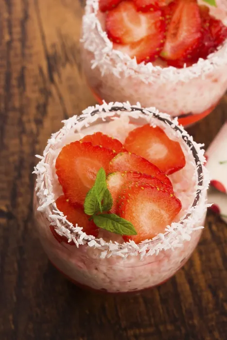 Framed Print : Strawberry Over Tapioca and Jelly Print Framed Print : Strawberry Over Tapioca and Jelly Print