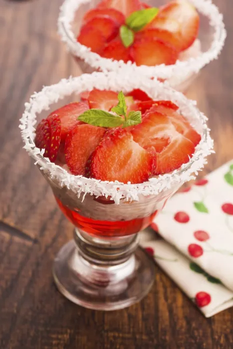 Framed Print : Strawberry over Tapioca and Jelly Print Framed Print : Strawberry over Tapioca and Jelly Print