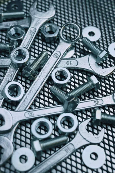 Framed Print : Set of Chrome Wrenches Print on Steel Surface Framed Print : Set of Chrome Wrenches Print on Steel Surface