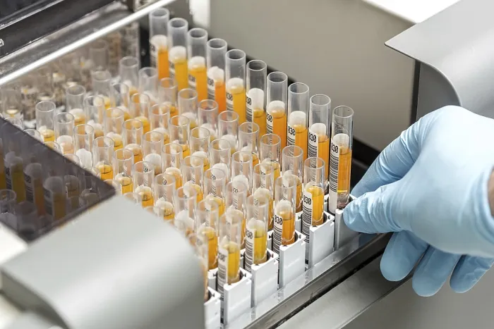 Framed Print : Set of Test Tubes in Laboratory Print Framed Print : Set of Test Tubes in Laboratory Print