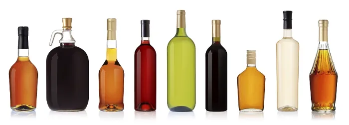 Framed Print : Set of Wine and Brandy Bottles Print Framed Print : Set of Wine and Brandy Bottles Print