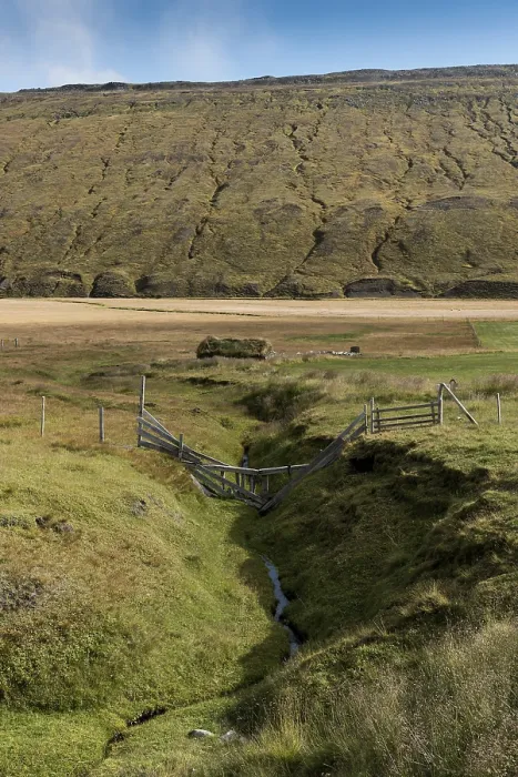 Framed Print : Setting of the Hrafnkell Saga Print, Aalbl, East Iceland