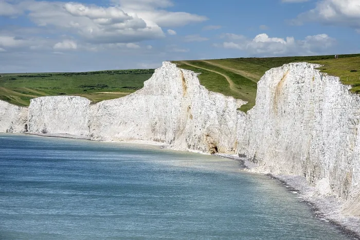 Framed Print : The Seven Sisters Chalk Cliffs Print, East Sussex, England Framed Print : The Seven Sisters Chalk Cliffs Print, East Sussex, England