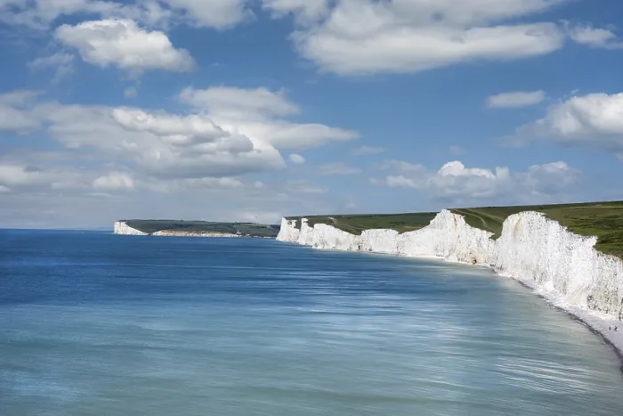 Framed Print : The Seven Sisters Chalk Cliffs Print, East Sussex, England Framed Print : The Seven Sisters Chalk Cliffs Print, East Sussex, England