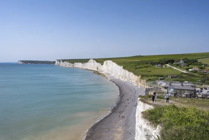 Framed Print : The Seven Sisters Chalk Cliffs Print, East Sussex, England Framed Print : The Seven Sisters Chalk Cliffs Print, East Sussex, England
