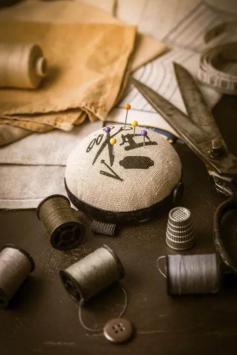 Framed Print : Vintage Sewing Tools Print - Old Scissors and Accessories Framed Print : Vintage Sewing Tools Print - Old Scissors and Accessories
