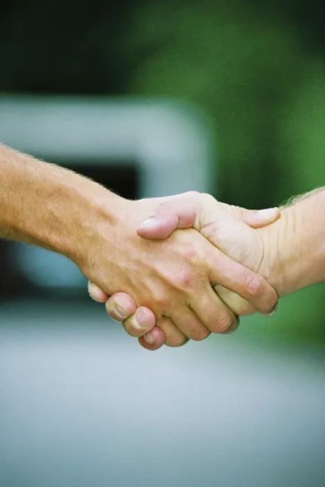 Framed Print : Shake Hands Print by ImageBROKER Framed Print : Shake Hands Print by ImageBROKER