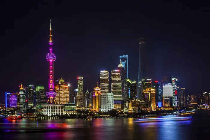 Framed Print : Shanghai Print at Night Framed Print : Shanghai Print at Night