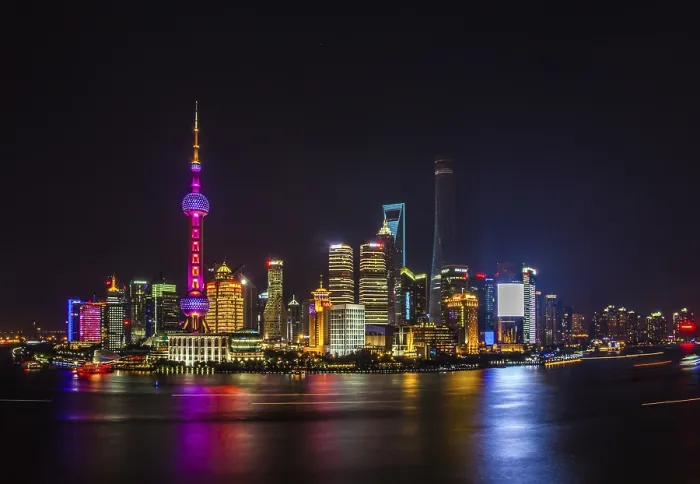 Framed Print : Shanghai Print at Night Framed Print : Shanghai Print at Night