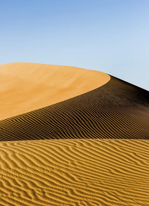 Framed Print : Sand Dune Patterns Print, Rub' al Khali UAE Framed Print : Sand Dune Patterns Print, Rub' al Khali UAE