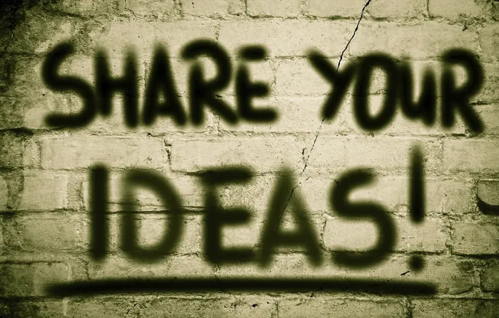 Framed Print : Share Your Ideas Print Concept Framed Print : Share Your Ideas Print Concept