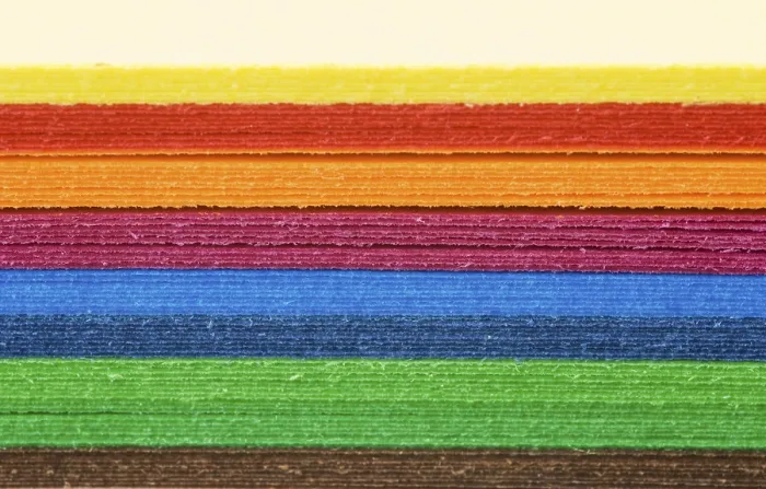 Framed Print : Colored Paper Sheets Print
