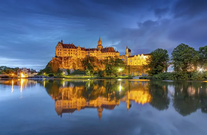 Framed Print : Sigmaringen Castle Evening Print, Germany Framed Print : Sigmaringen Castle Evening Print, Germany