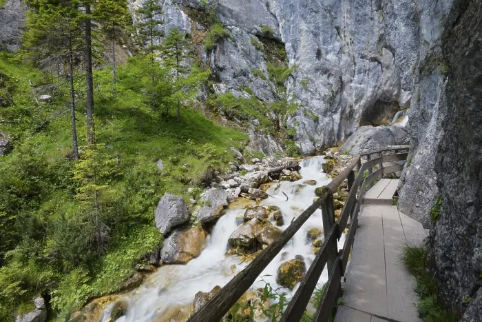 Framed Print : Silberkarklamm Gorge Print, Dachstein, Austria