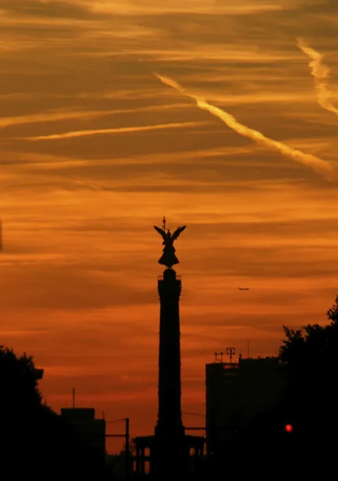 Framed Print : Silhouette of the Siegessaeule Print, Berlin Mitte, Germany Framed Print : Silhouette of the Siegessaeule Print, Berlin Mitte, Germany