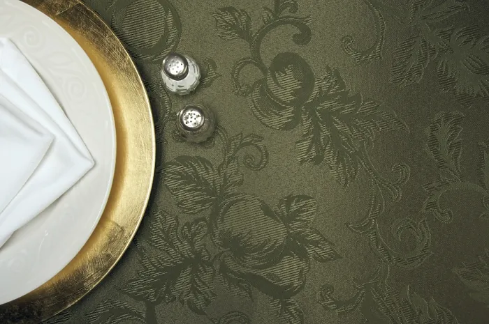 Framed Print : Silk Background and Plate Setting Overhead Print Framed Print : Silk Background and Plate Setting Overhead Print