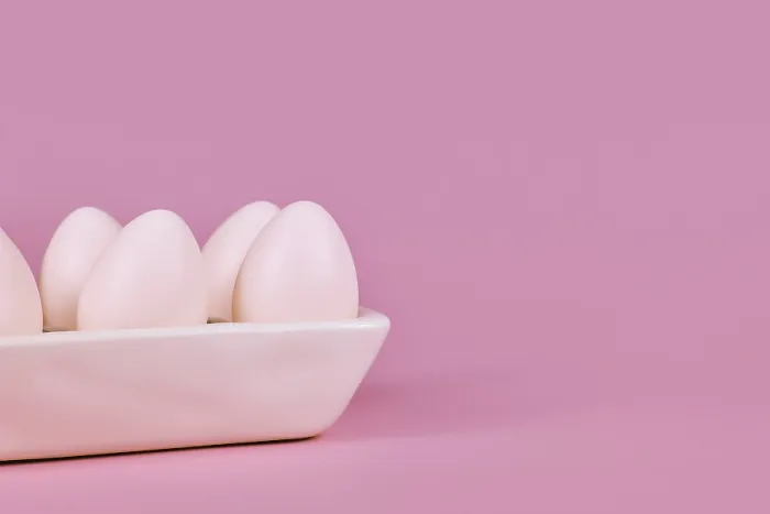 Framed Print : Simple Easter Egg Print on Pink Background Framed Print : Simple Easter Egg Print on Pink Background