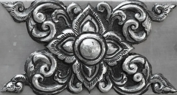 Framed Print : Simple Silver Ornament Print Framed Print : Simple Silver Ornament Print