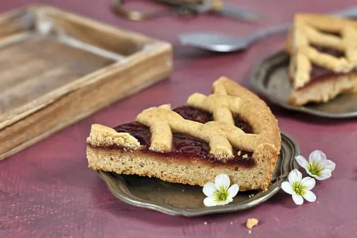 Framed Print : Linzer Torte Print: Traditional Austrian Pastry Framed Print : Linzer Torte Print: Traditional Austrian Pastry