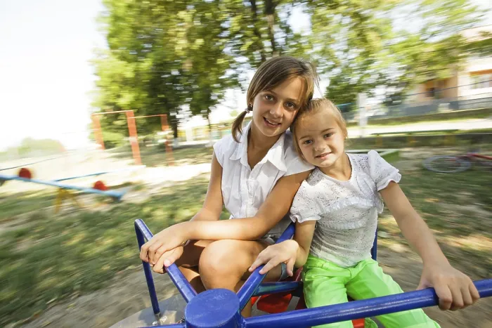 Framed Print : Two Sisters on a Carousel Print Framed Print : Two Sisters on a Carousel Print