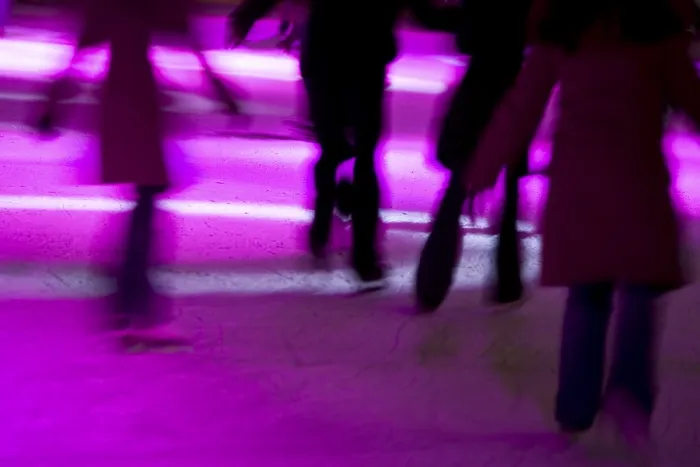 Framed Print : Print of Skating in the Night Framed Print : Print of Skating in the Night