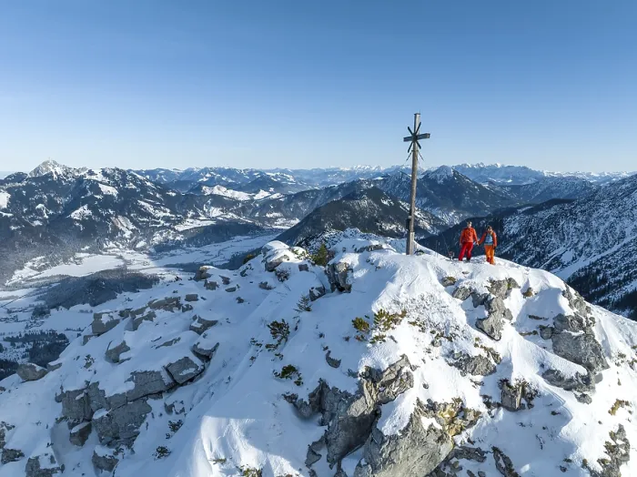 Framed Print : Ski Tourer on Aiplspitz Summit Print Framed Print : Ski Tourer on Aiplspitz Summit Print
