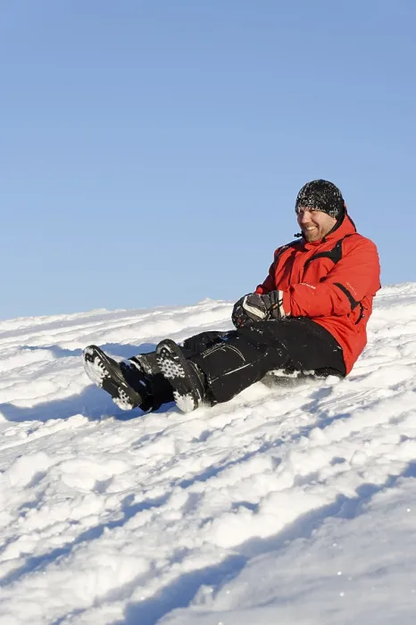 Framed Print : Sledding Print on a Snowy Hill Framed Print : Sledding Print on a Snowy Hill