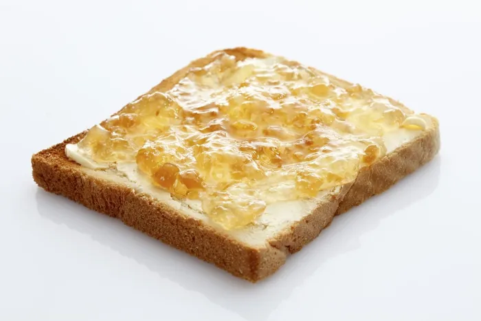 Framed Print : Toasted Slice of Bread Print with Ginger Jam