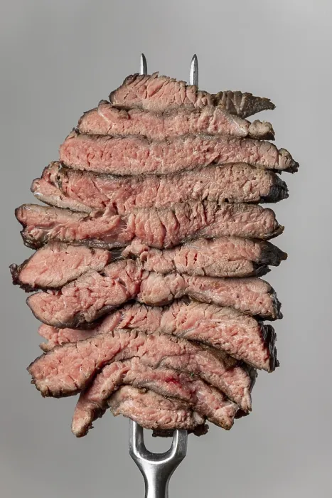 Framed Print : Grey Background Steak Print Framed Print : Grey Background Steak Print
