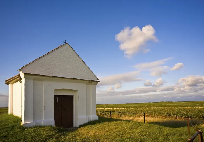 Framed Print : Small Chapel in Vineyards Print, Apetlon, Austria Framed Print : Small Chapel in Vineyards Print, Apetlon, Austria
