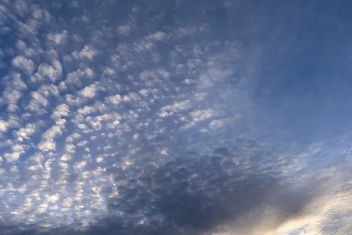 Framed Print : Evening Cirrocumulus Clouds Print, Bavaria, Germany