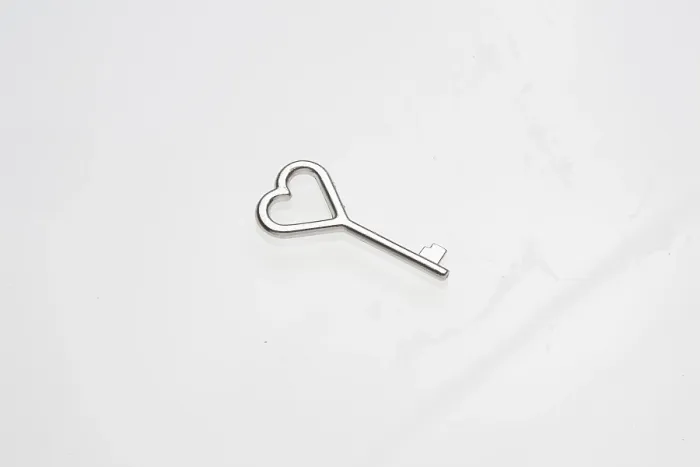 Framed Print : Small Heart-Shaped Key Print Framed Print : Small Heart-Shaped Key Print