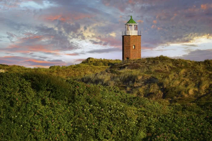 Framed Print : Small Lighthouse Print, Quermatenfeuer, Kampen, Sylt Framed Print : Small Lighthouse Print, Quermatenfeuer, Kampen, Sylt