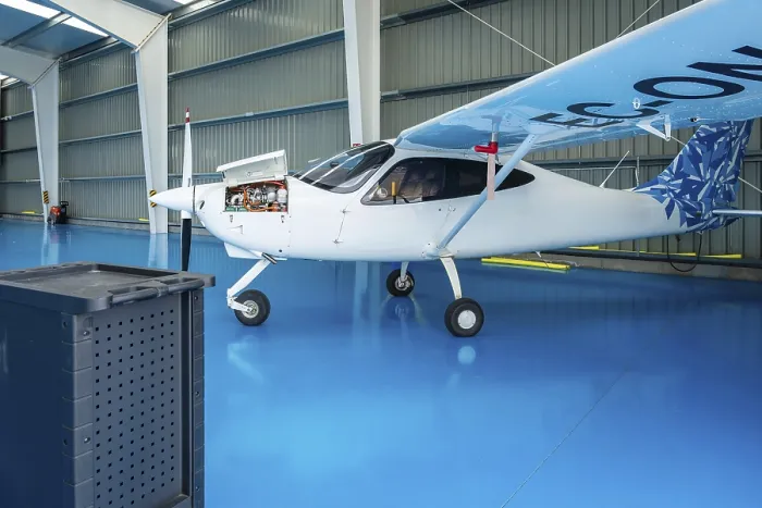Framed Print : Small Propeller Plane in Aviation Hangar Maintenance Print Framed Print : Small Propeller Plane in Aviation Hangar Maintenance Print