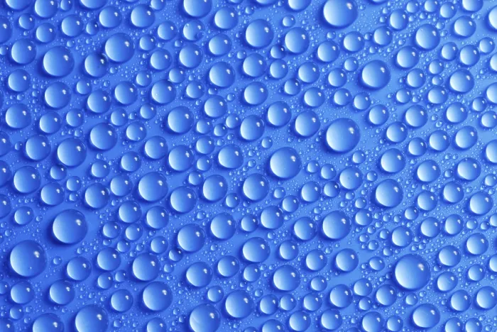 Framed Print : Blue Droplets Print - Water Drops on a Surface Framed Print : Blue Droplets Print - Water Drops on a Surface