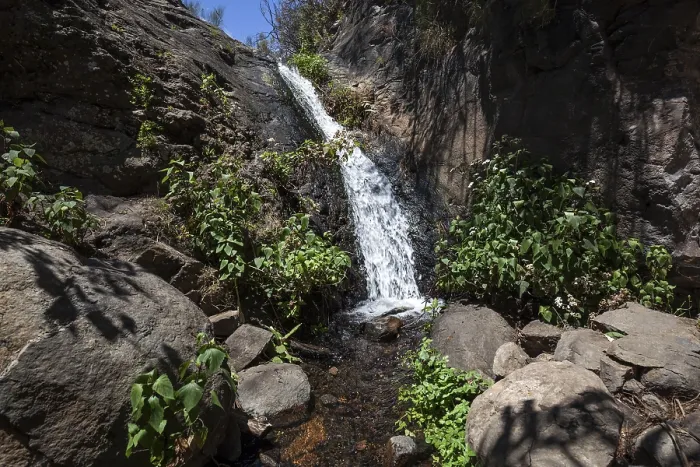 Framed Print : Small Waterfall Print, Gran Canaria, Canary Islands Framed Print : Small Waterfall Print, Gran Canaria, Canary Islands