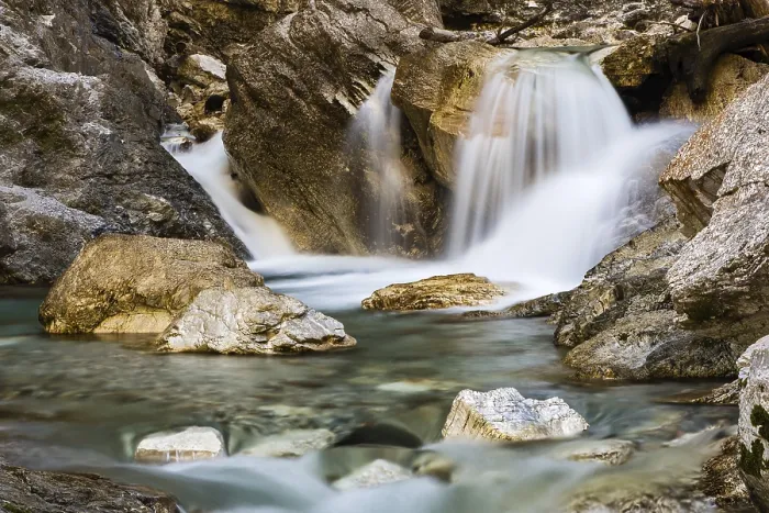 Framed Print : Small Waterfall Print, Garnitzenklamm, Austria Framed Print : Small Waterfall Print, Garnitzenklamm, Austria