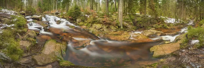 Framed Print : Small Waterfall Print, Kalte Bode, Harz Germany