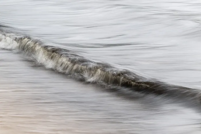 Framed Print : Small Wave Print, Smudge Effect, Swedish Lake Framed Print : Small Wave Print, Smudge Effect, Swedish Lake
