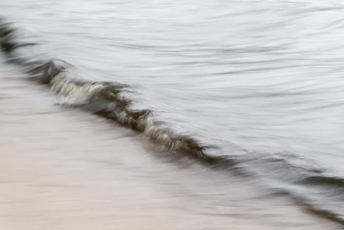 Framed Print : Small Wave Print, Smudge Effect, Sweden