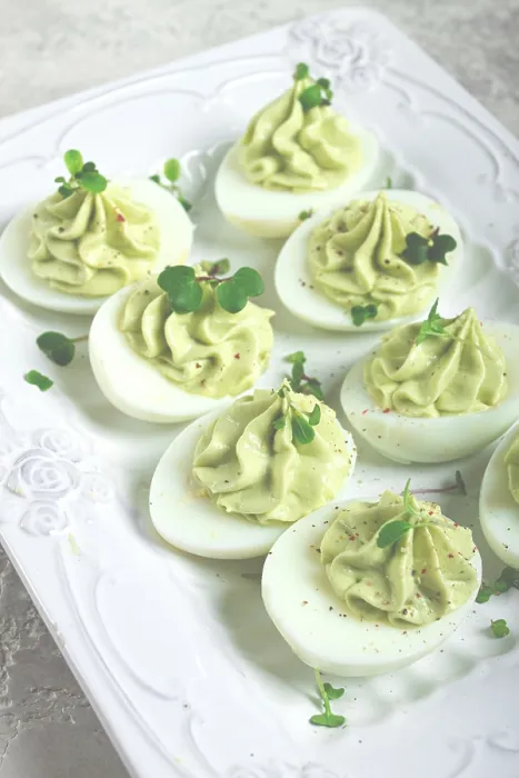 Framed Print : Avocado Stuffed Eggs Print Framed Print : Avocado Stuffed Eggs Print