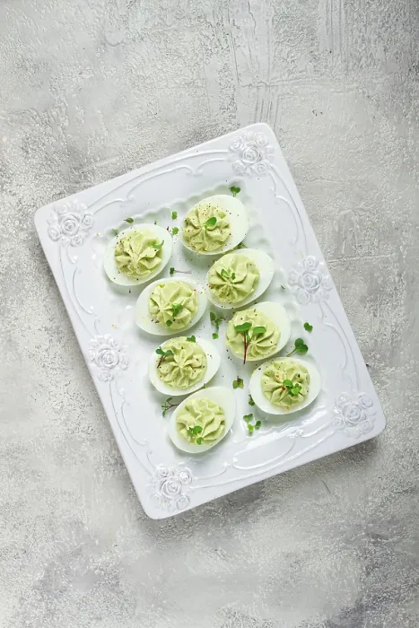 Framed Print : Avocado Stuffed Eggs Print Framed Print : Avocado Stuffed Eggs Print