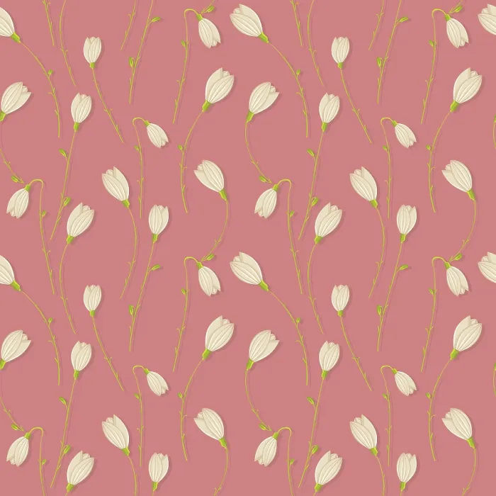 Framed Print : Snowdrop Vector Seamless Pattern Print Framed Print : Snowdrop Vector Seamless Pattern Print