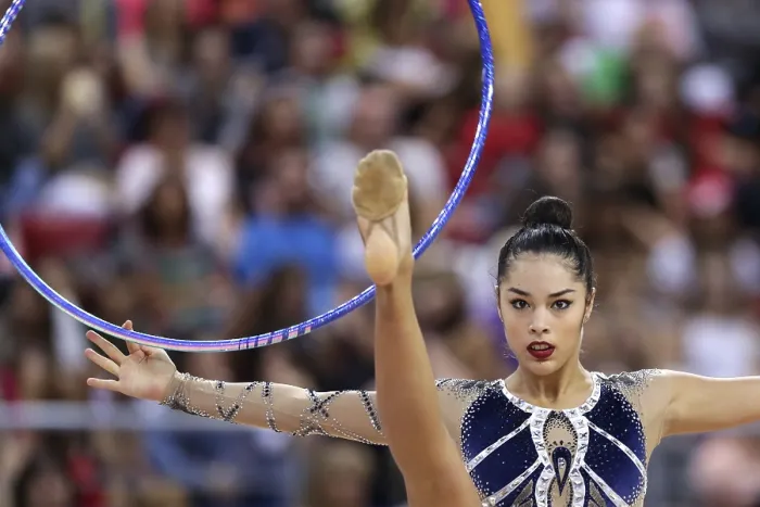 Framed Print : Rhythmic Gymnastics Print - Sofia, Bulgaria 2018 Framed Print : Rhythmic Gymnastics Print - Sofia, Bulgaria 2018