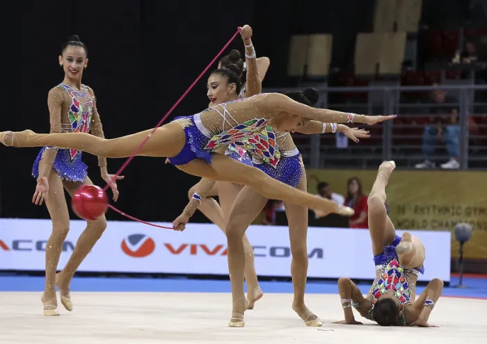 Framed Print : Rhythmic Gymnastics Print - Sofia, Bulgaria 2018 Framed Print : Rhythmic Gymnastics Print - Sofia, Bulgaria 2018