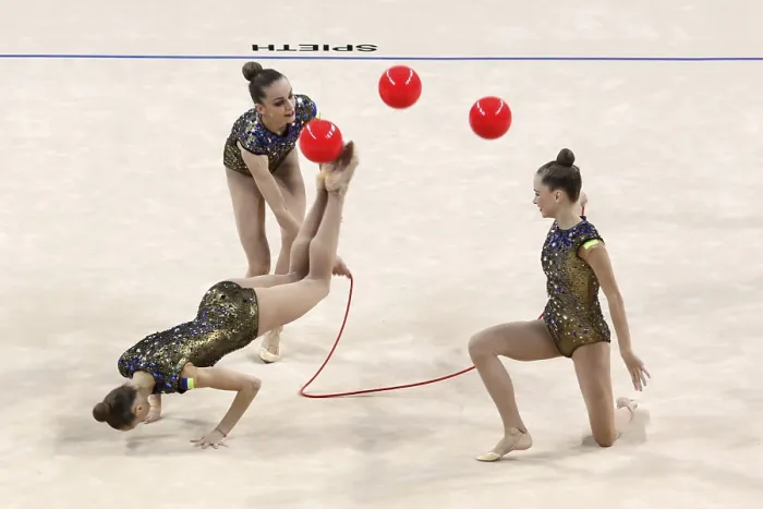 Framed Print : Rhythmic Gymnastics Print - Sofia, Bulgaria 2018 Framed Print : Rhythmic Gymnastics Print - Sofia, Bulgaria 2018